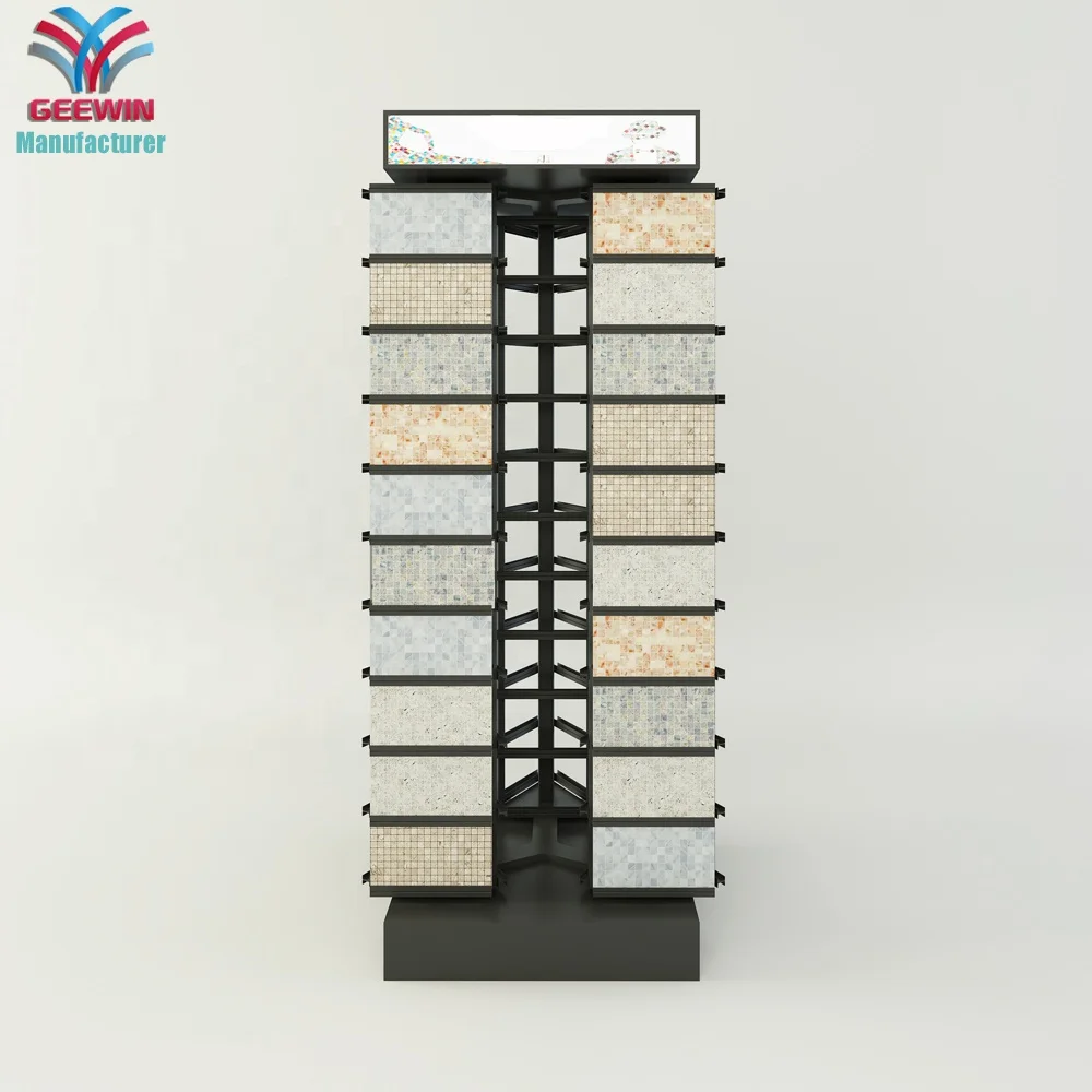 Marble Display Holders Crystal Showroom Granite Black Quartz Tile