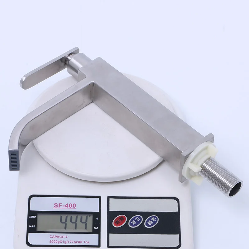 Best Price Bathroom Sink Waterfall Faucet Basin Mixer Hs Code Single Handle Wash Tap Modern Contemporary Ceramic ODM  OEM