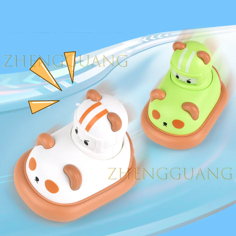 Zhengguang Kids Toys Gifts Diecast Toys Press And Go Bumper Cars Lovely Cartoon Inertial Car Toys For Children
