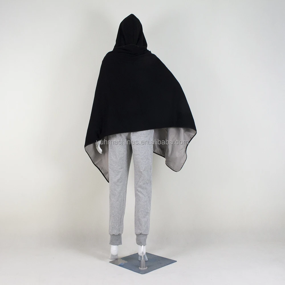 RFID SHIELDING EMF Protection Poncho, RF Shielding Wrap Anti-Radiation Blanket With Buttons and Removable Hood