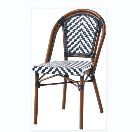 High quality french outdoor rattan furniture patio bistro chair