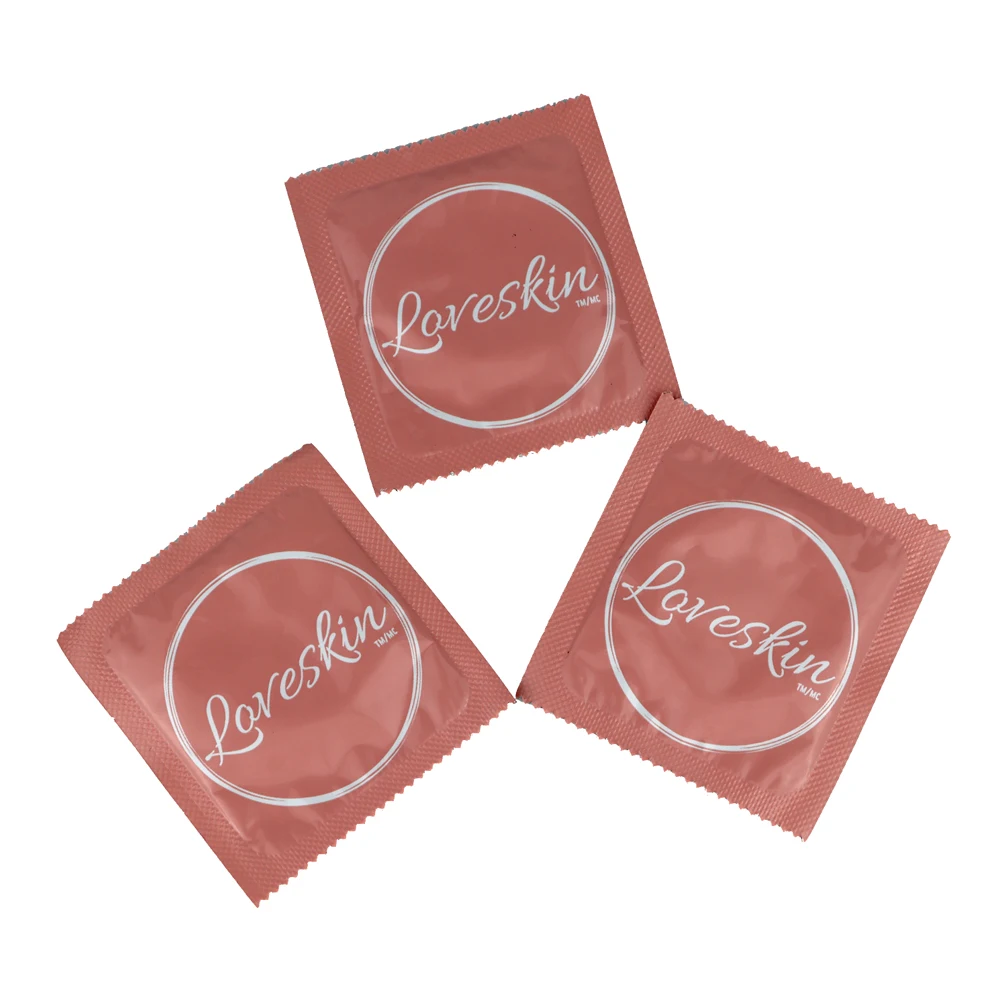 small condom with print designs