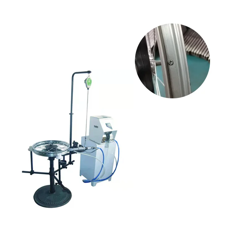 Bike rim spoke nipple feeding and driving machine