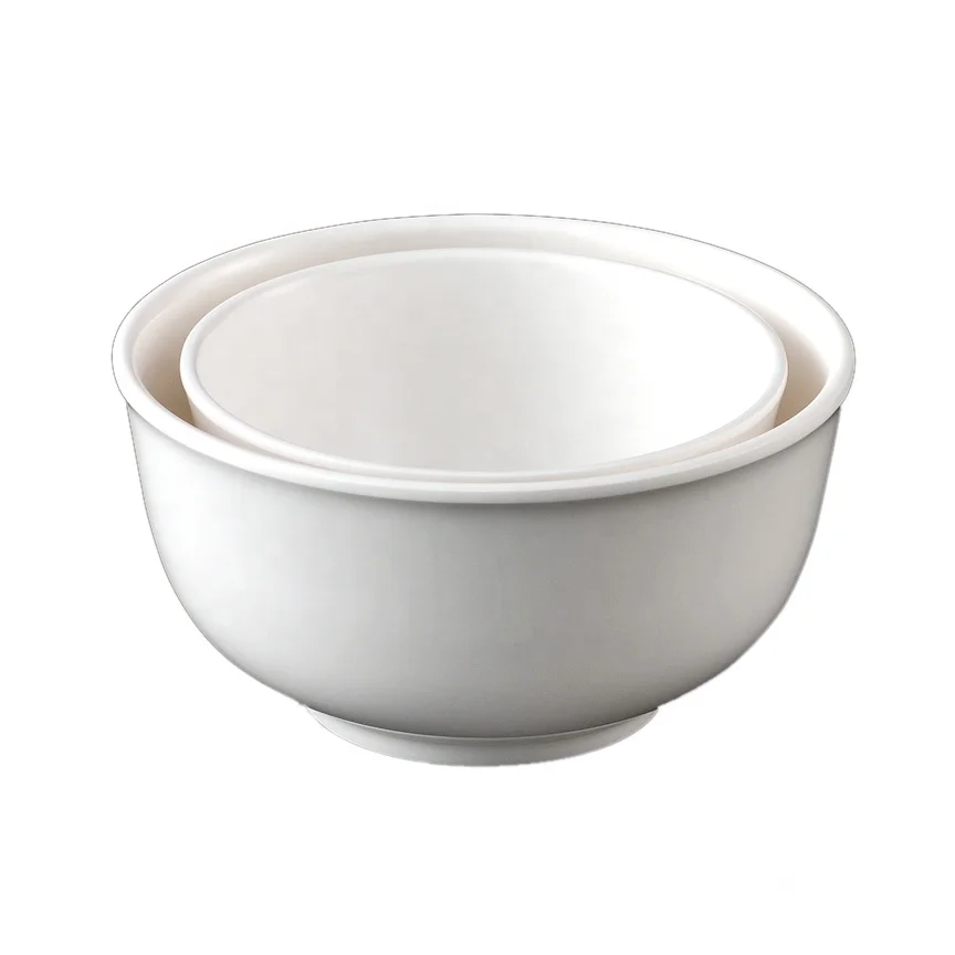 Bulk cheap food grade durable plastic popcorn soup bowl melamine rice bowl