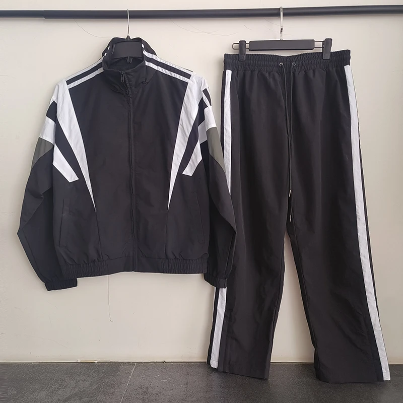 women usa supplier nylon tracksuit 90s windbreakers high quality school tracksuits windbreak set windbreaker track suit