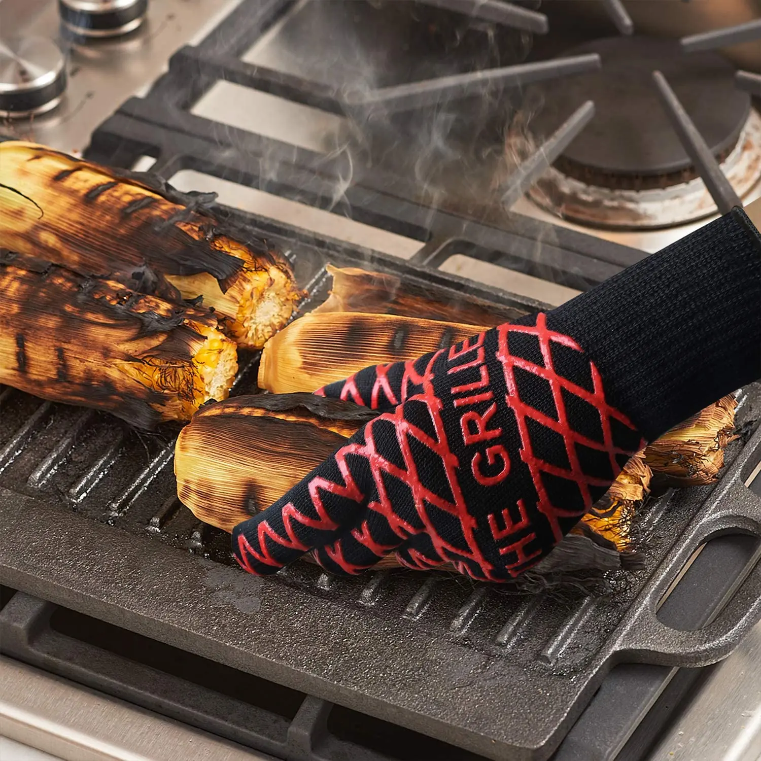 
Silicone Kitchen Oven Mitt fireproof Heat Resistant Grill Cooking Baking oven BBQ Gloves 