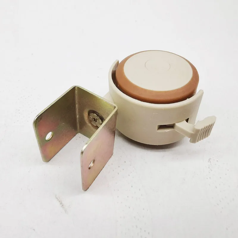 16+Years Factory Solid wood furniture universal flip/ P-shaped /screws/splint/stem rubber brake caster wheel for crib
