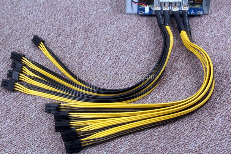  Блок питания для майнинга биткоинов Litecoin S7 S9 S11 14-5 O-терминал 5 * PCI-E 6pin GPU видеокарта сплиттер кабель 40 см