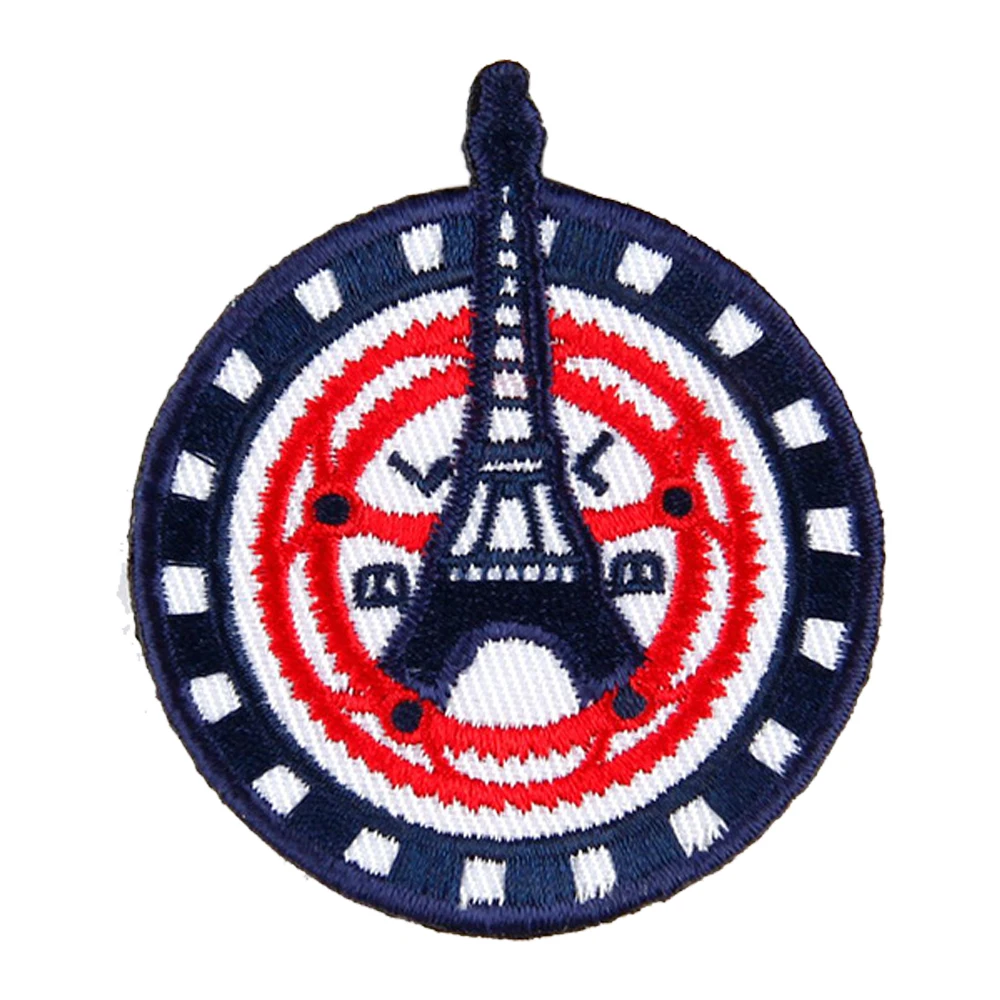 Custom logo wholesale sew on clothing patches iron on  jacket emblem embroidery patches