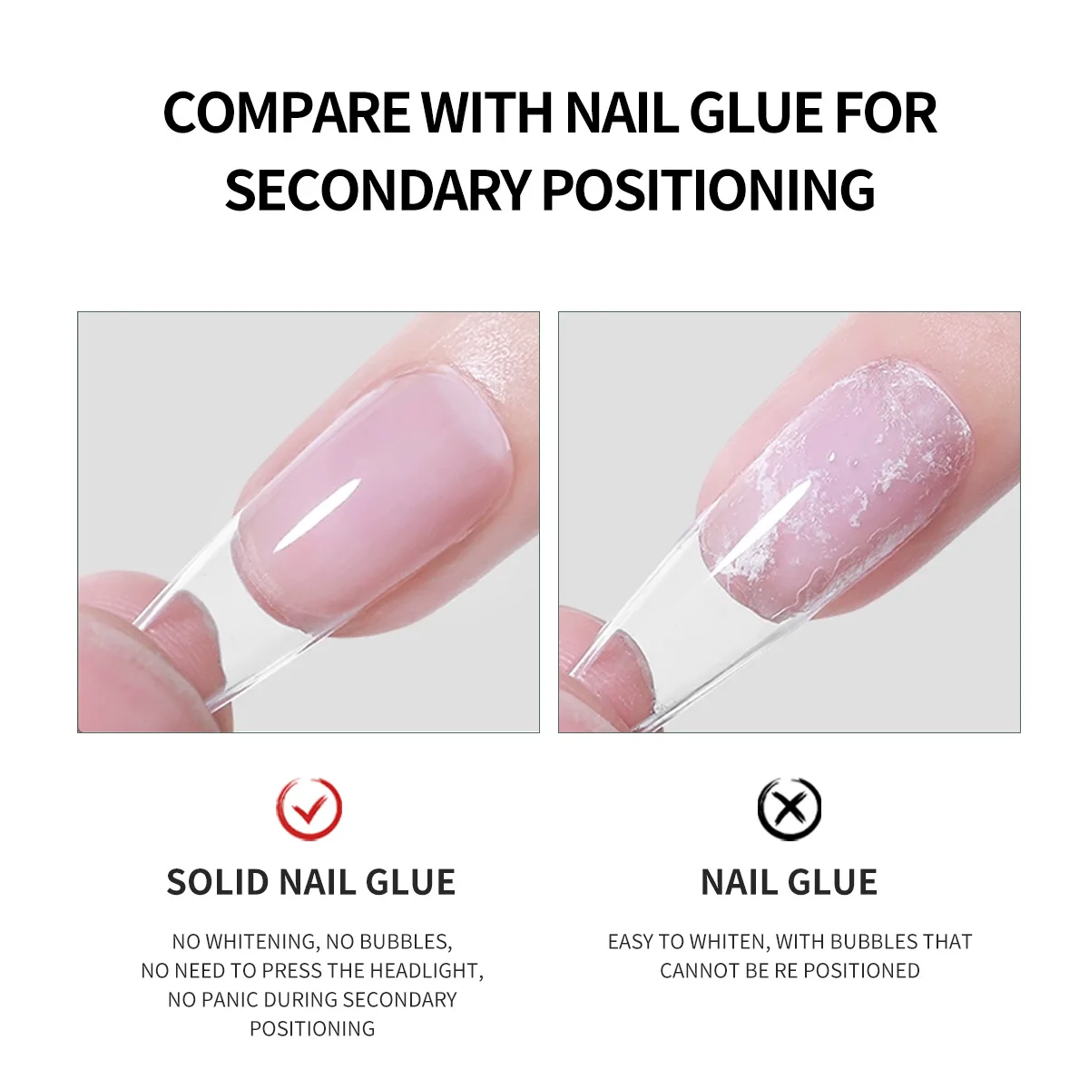 10ml Super Strong Adhesive Solid Nail Tips Gel Press on Nails Gel Glue for Nail Extension