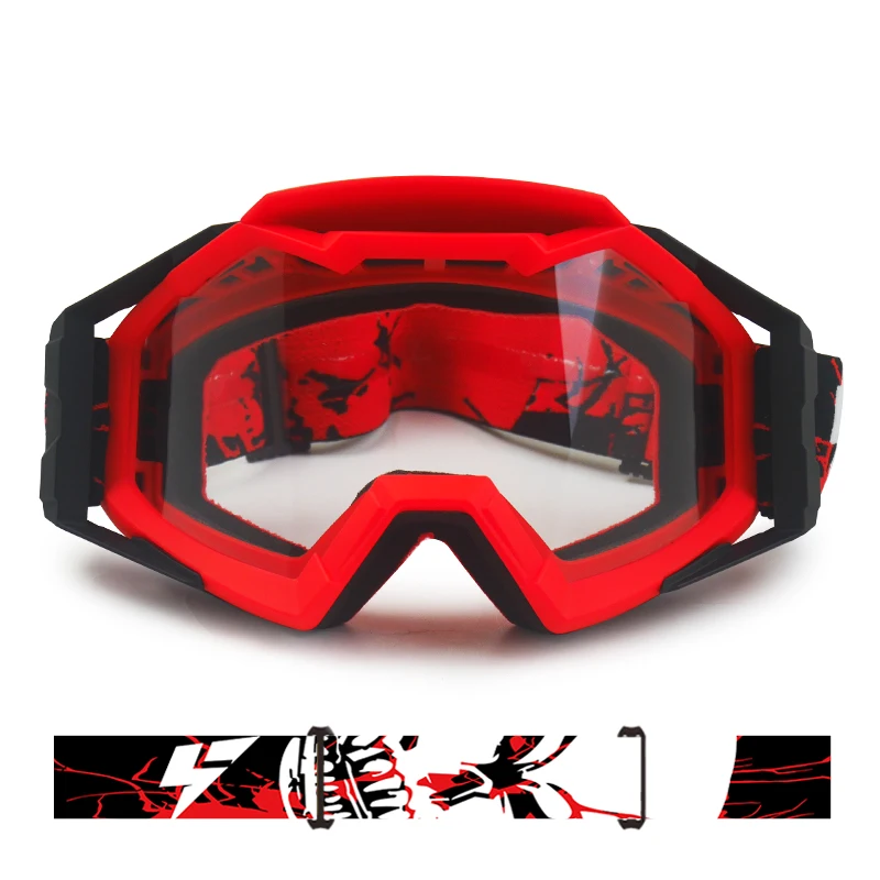 Wholesale Anti-Fog Sports Eyewear Shatter-Proof OTG Motocross MX Glasses with Smoke Lenses for Motocross PC and TPU Frame