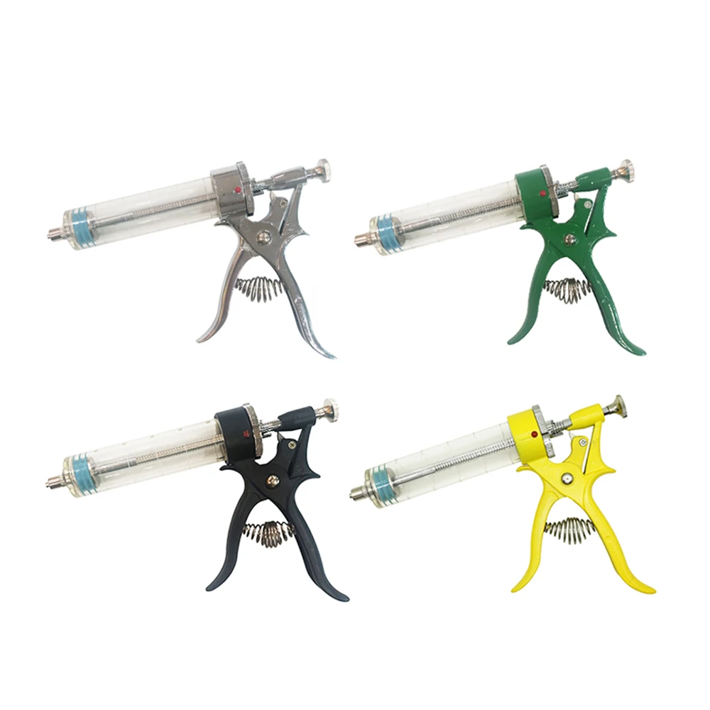 KD160 ветеринарный металлический непрерывный пистолет автоматический шприц для вакцинации животных 50 мл