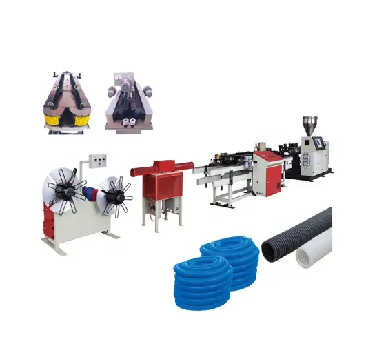 Wholesale PE PP PVC corrugated pipe extruder Factory price