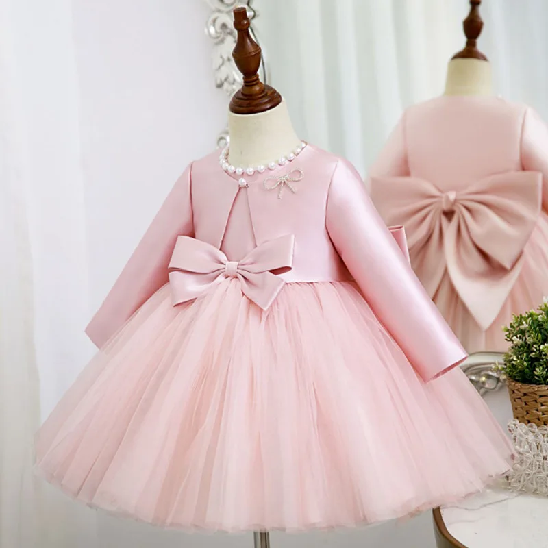 Осеннее атласное платье принцессы для девочек