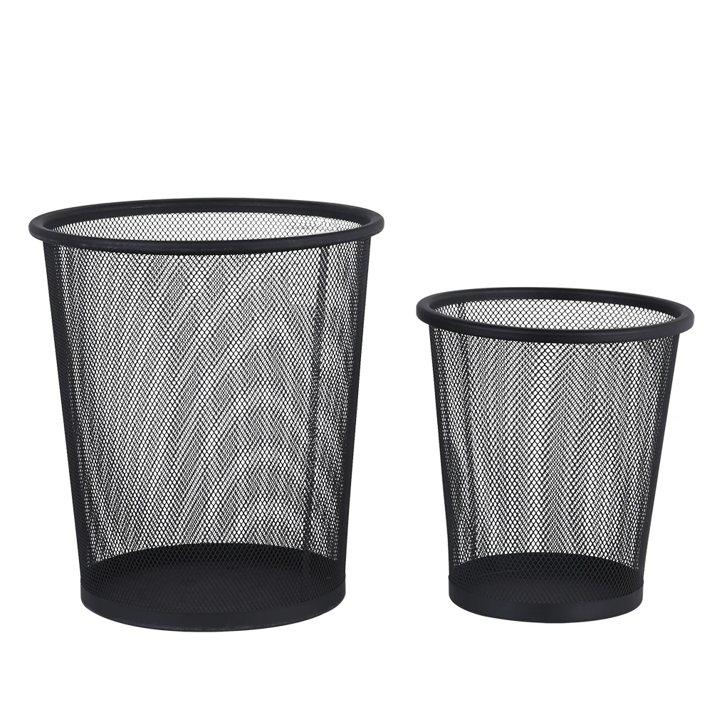 Office Can iron Mesh Waste Bin paper craft wast basket Paper Net Trash Basket
