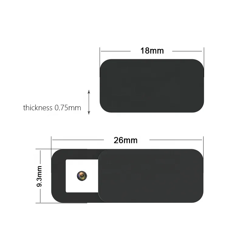 Factory Patented Design Webcam cover for mobile phone iPad Tablet computer laptop cover slider privacy cover