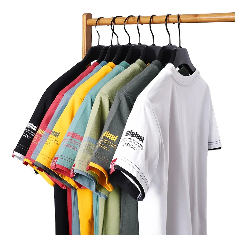 Ruike Brand Custom OEM ODM Design Pure Cotton Gents T-Shirt T-Shirt Summer Mens Quality T Shirt Fashion Tshirt T- Shirt