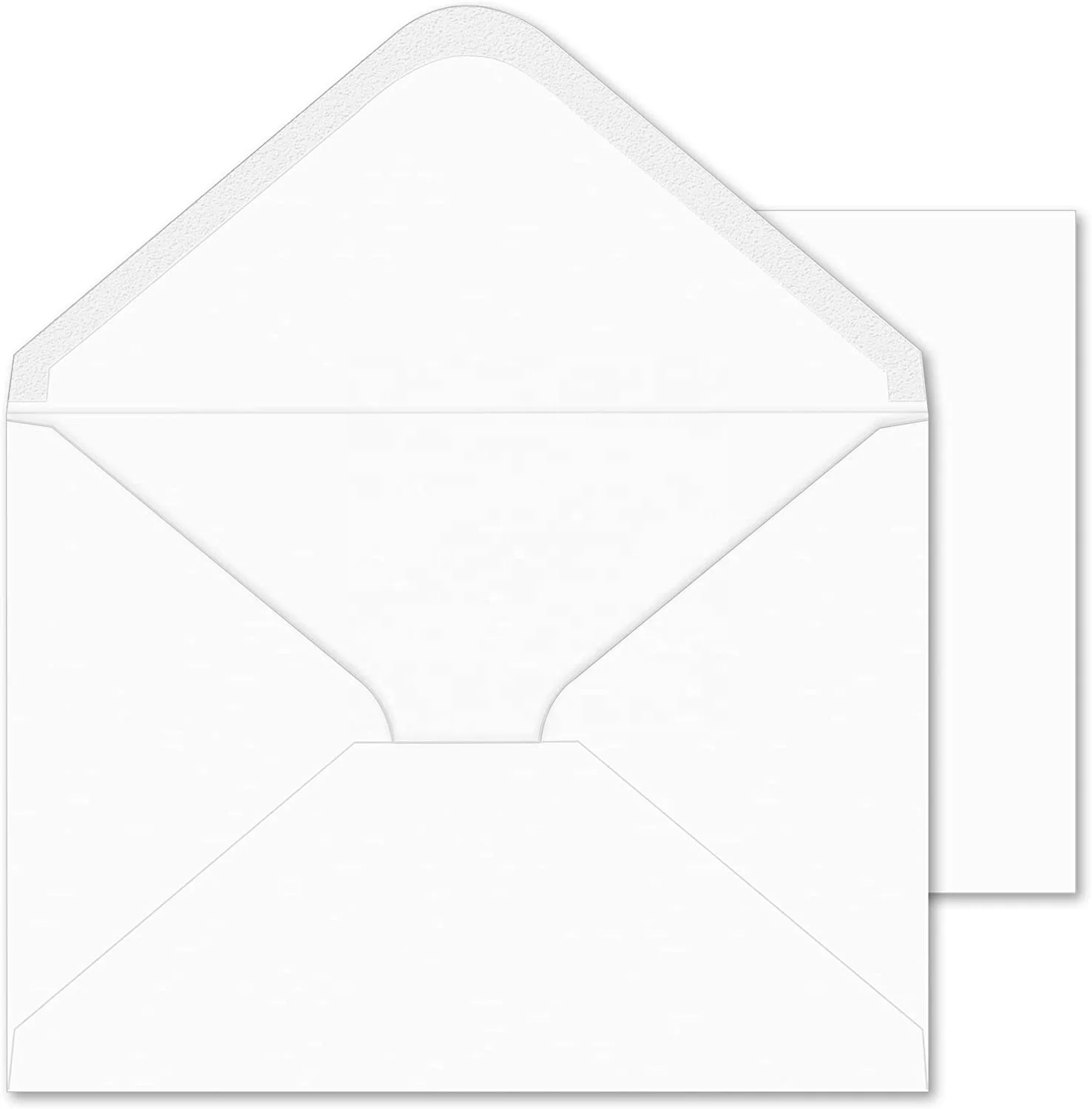 Конверт яркий A7 5 1/4x7 1/4 дюйма, белая бумага для приглашений