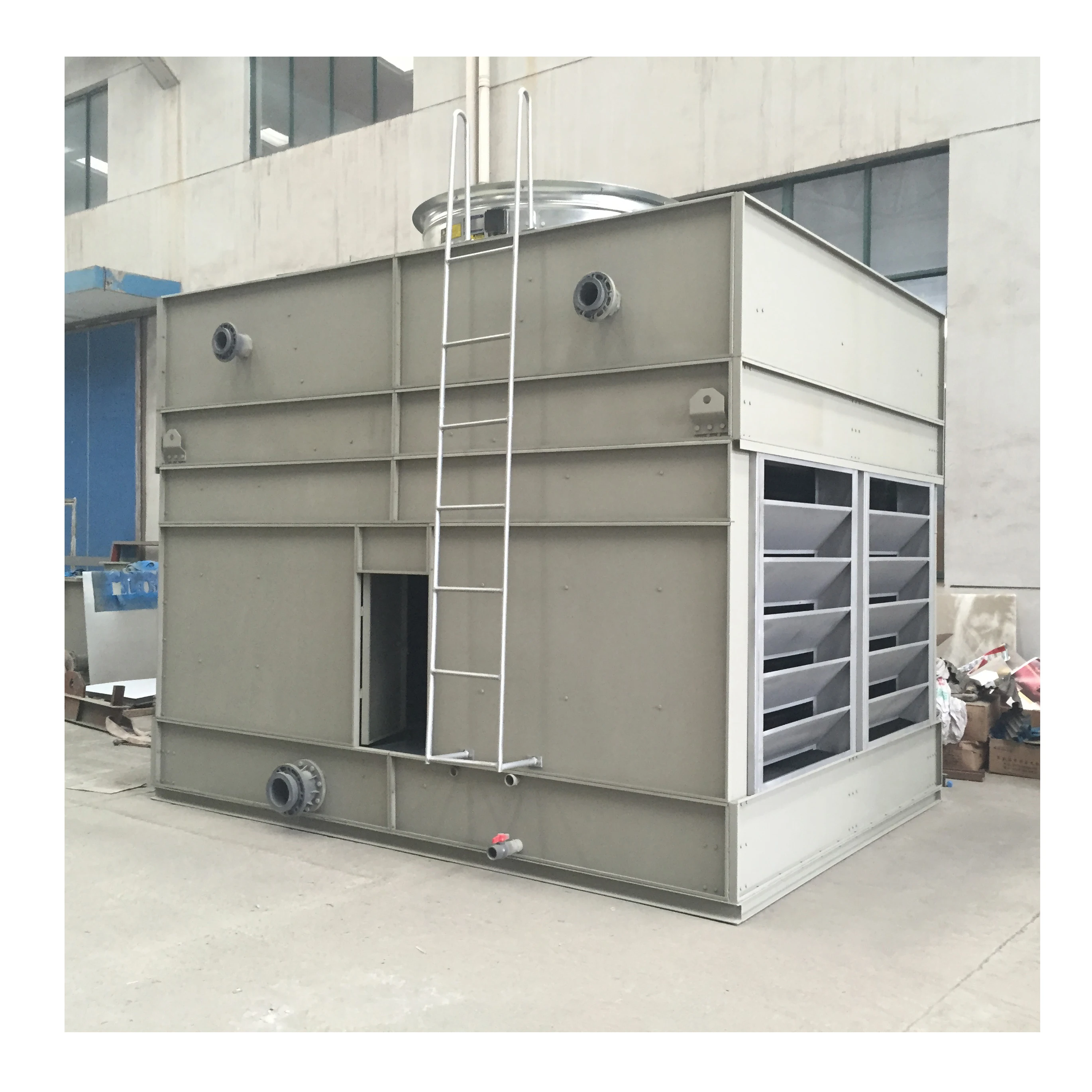 Профессиональная сборная башня охлаждения стальная конструкция поперечный поток открытая