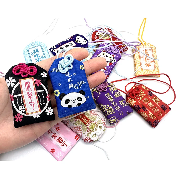 YYX Cartoon Omamori Custom Lucky Charm Cute Creative Peace Charm With String Plastic Bag Packaging Healthy Beautiful Amulet