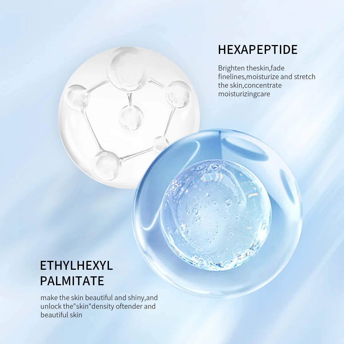 Ceramide Moisturizing Facial Cream Instant Bleaching Whitening Anti-Aging Effects Pearl Beauty Eye Hexapeptide Vitamin Oil Acne