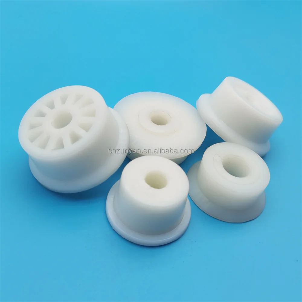 PA66 Injection Molded Nylon Wheel Reinforced PA Wheel Plastic MC Wear Resistant Nylon Injection Moulding Service Moulding Parts