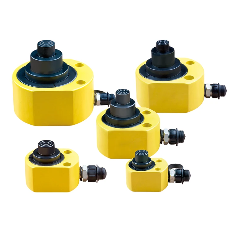 Light weight low profile design multi-stage 10 ton 20 ton 30 ton 50 ton 100 ton hydraulic cylinder jack