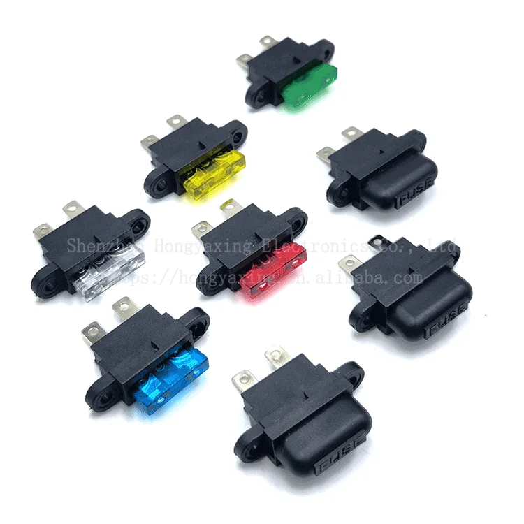 panel mount fuse holder PCB Fuse Holder With Cover With Fixed Hole ATO / ATC Automotive pcb fuse holder