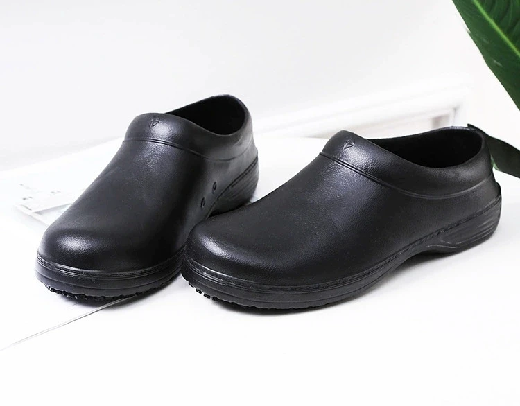Hot Sales Eva European Latest Style Wholesale High Quality pedicure black slippers men women mule clog no holes with strap