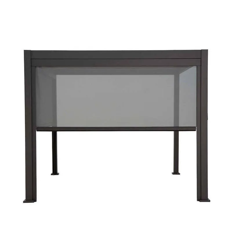 Anlike Restaurant Patio Privacy Black Out Aluminum Smart Shade Outdoor Roller Blind In Cover