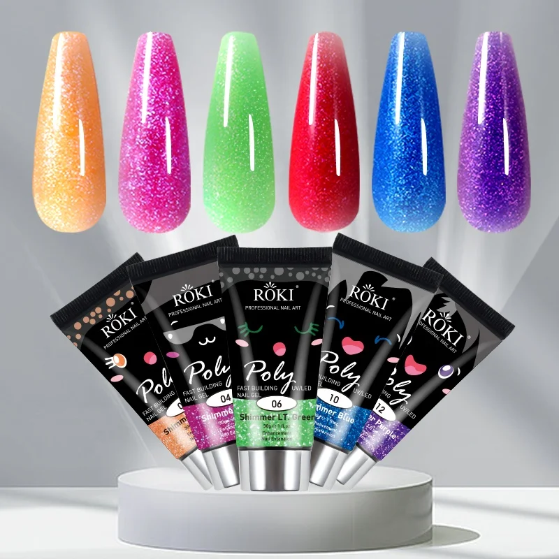 Extension Nail Gel Clear White Pink UV LED Extension Gel Nail Tips Enhancement Slip Solution Quick Extension Gel