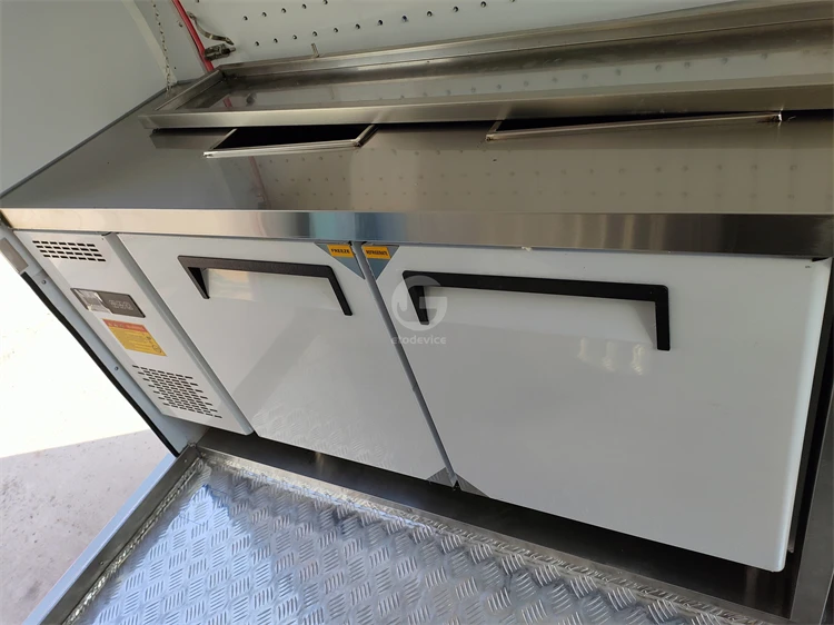 Street food trailer bubble tea ice cream vending cart coffee trailer for sale