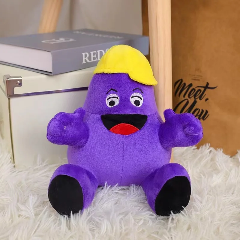 Hot selling Grimace shake Yellow Hat purple ghostface milkshake monster plush toy