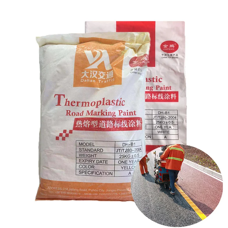 Wholesale High Glow In The Dark Reflective Vibrating Thermoplastic Road Marking Paint Convex Line