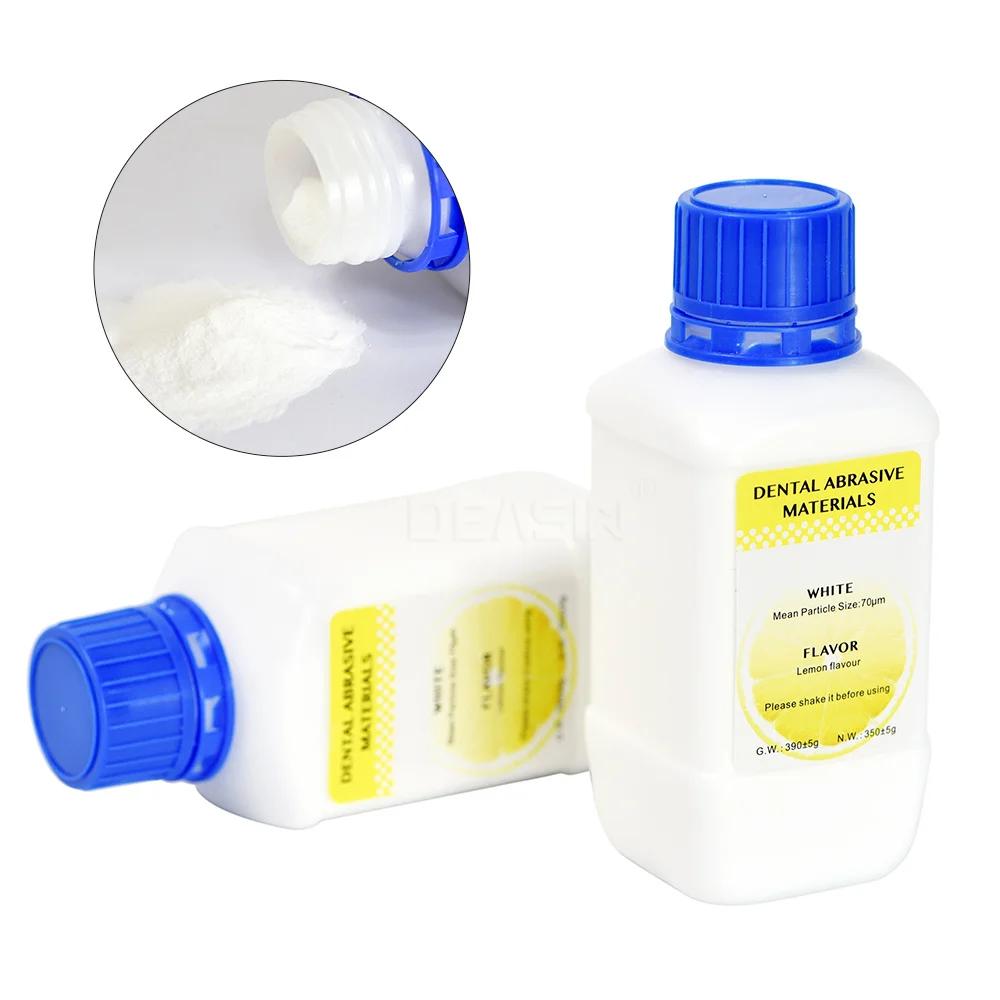 Dental High quality Lemon flavors powder for air prophy jet unit Dental cleaning powder  350g/120g