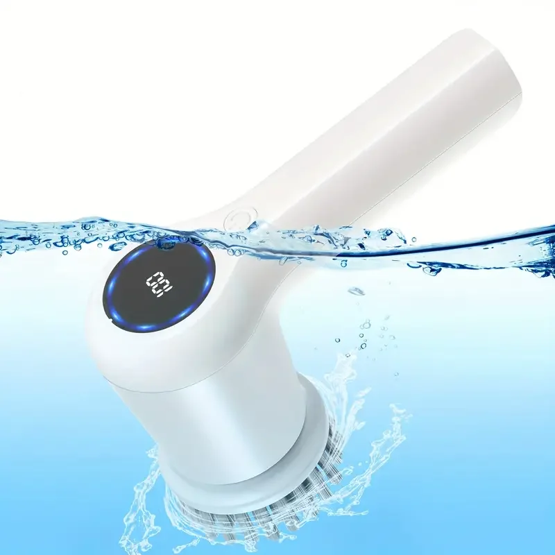 OEM Electric Cleaning Brush Electric Spin Scrubber with 5 Replaceable Brushes Heads for Cleaning Bathroom Shower