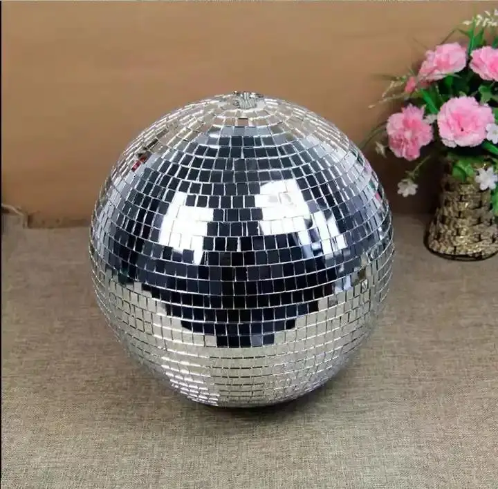 Classic Glass LED Disco Light Ball Mirror Ball Stage Light DJ Night Club Wedding Decorations