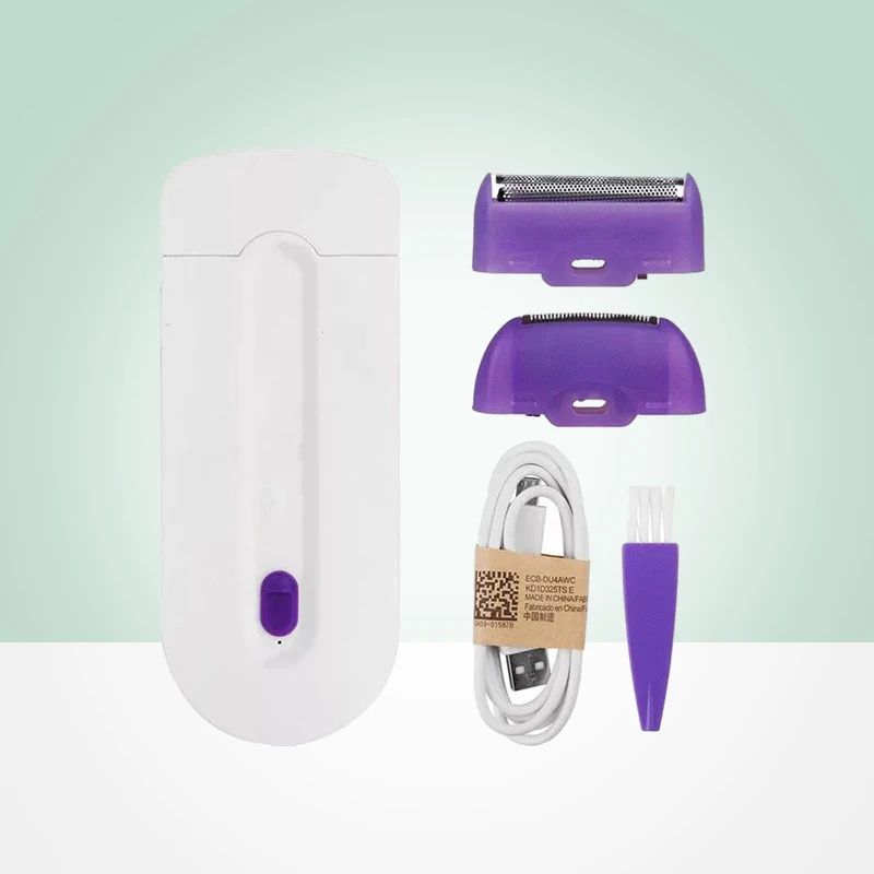 Electric Hair Razor For Men Women Hair Cutting Machine With Light Painless Face For Body Hair Remover