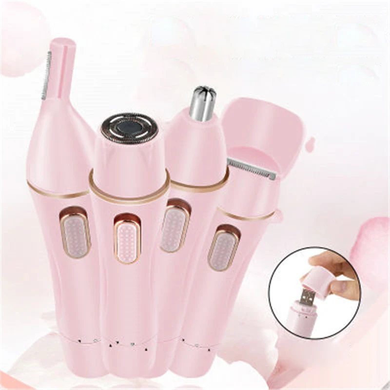 4 in 1 Epilator Female Eyebrow Trimmer Women Shaver Hair Removal Razor Face Lady Bikini Depilatory Shaving