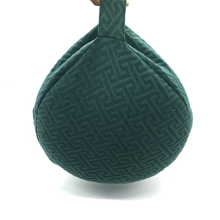 Factory new design customizable round yoga cushion seat with portable handle