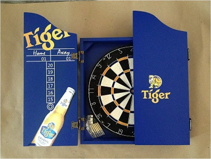 High quality professional dartboard cabinet entertainment wooden dartboard