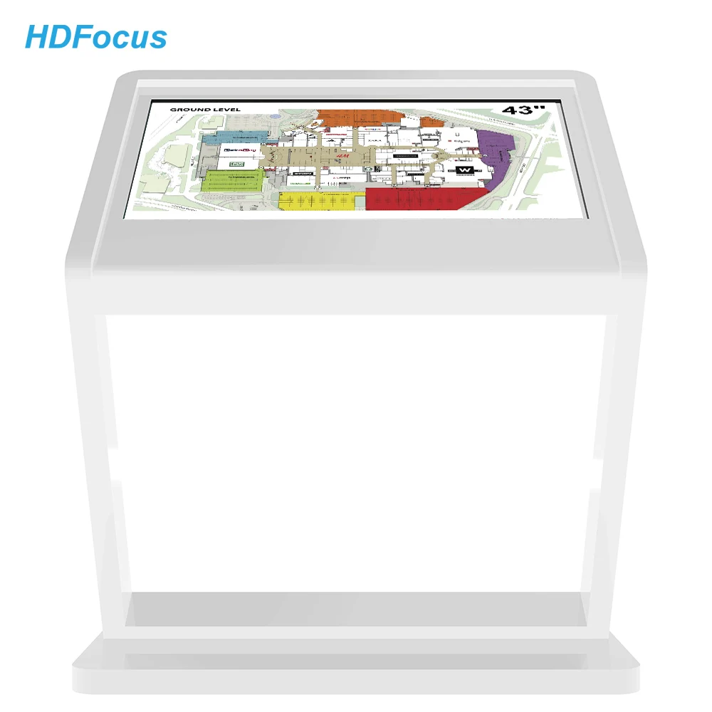 43-дюймовый напольный киоск с сенсорным экраном ЖК-дисплей интерактивный информационный рекламная цифровая вывеска
