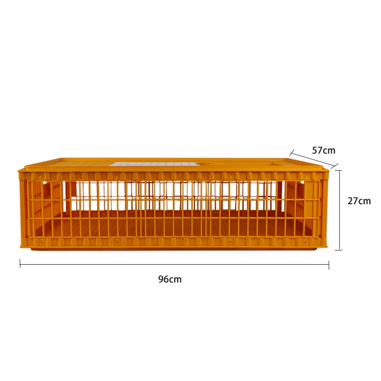 Poultry Strong Plastic Transport Crate Poultry Transport Cage for Chicken Duck Goose Poultry