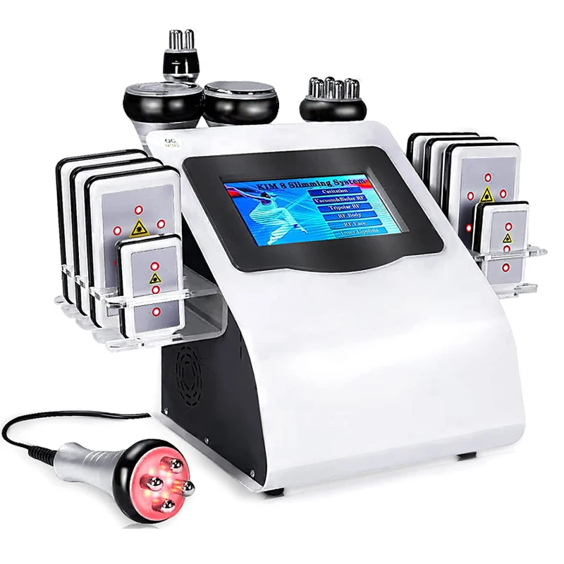 Wholesale 6-in-1 Cavit System Abdominal Fat Removal Negative Pressure Massage 40k Radio-frequency Skin Firming Slimming Machine