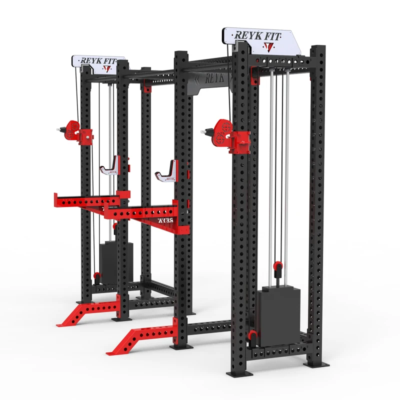 Factory Supplier Indoor Home Gym Power Squat Rack with Weight Stack for Chest and Shoulder Exercise Workouts
