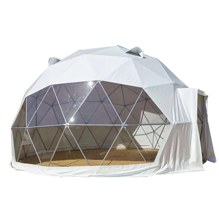 FEAMONT China manufacturer Luxury door tent desert geodesic geodes dome hotel tent windproof insulated glass dome glamping dome