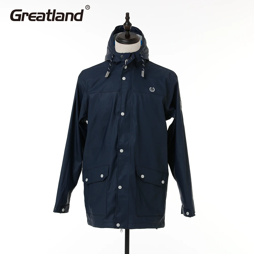 Оптом PU 100% водонепроницаемый дождевик мотоциклетный мужской дождевик