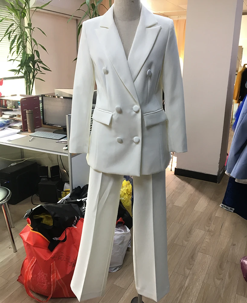 Заводская оптовая продажа на заказ китайская фабрика высокое качество индивидуальный деловой женский костюм