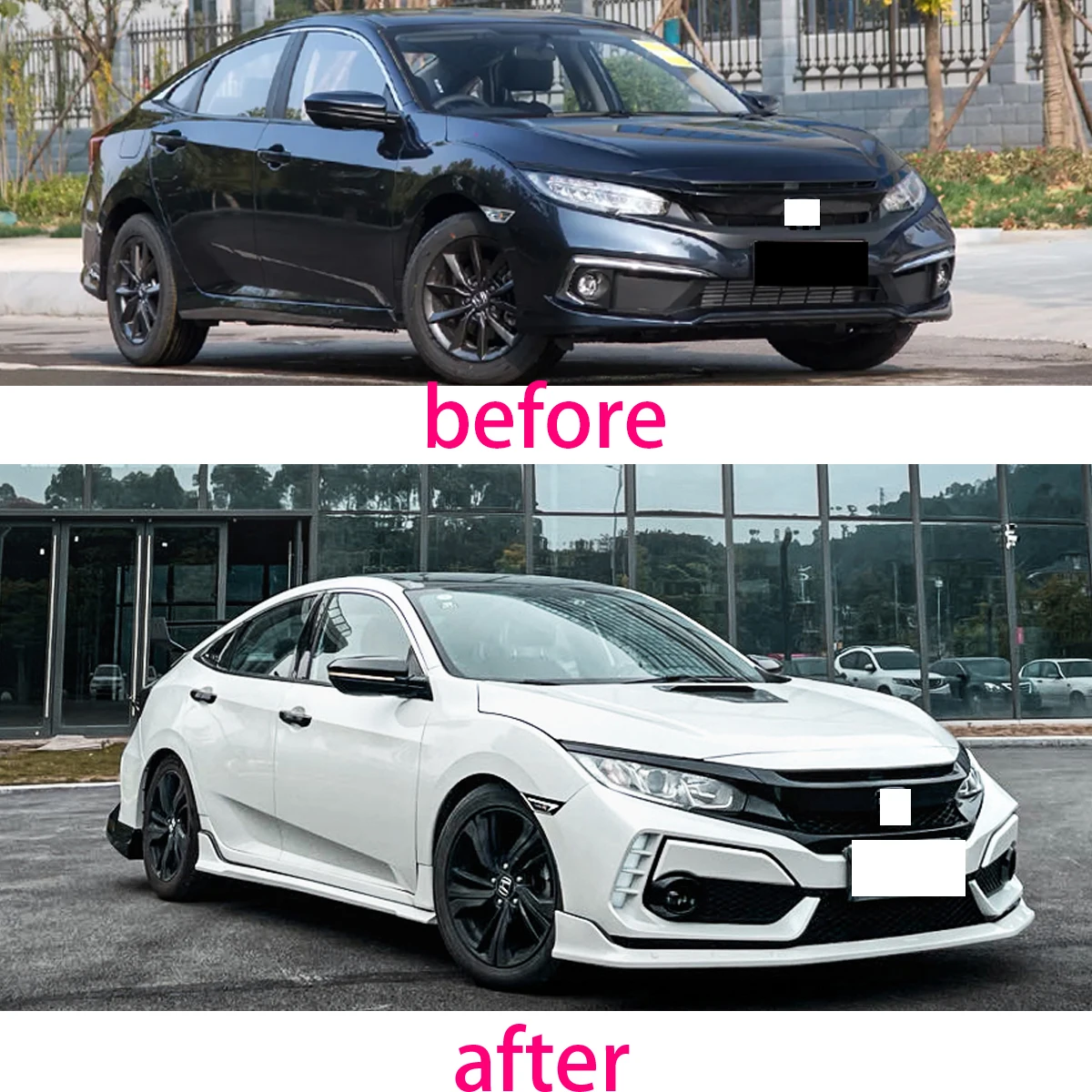 bodykit for honda civic 10th gen type r body kit sedan 2016 2015-2020