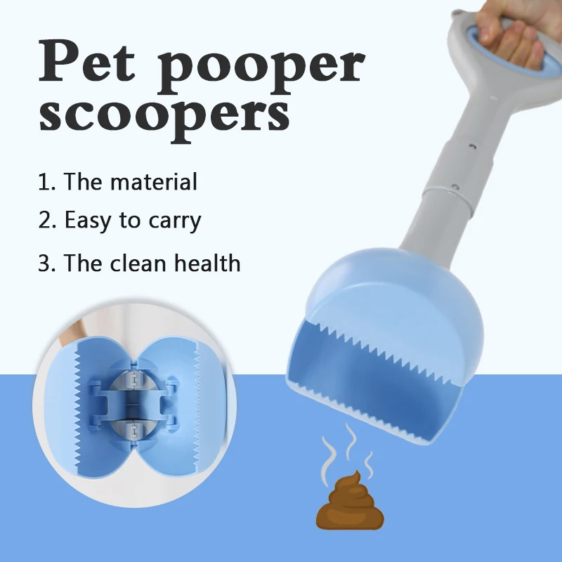 High Strength Durable Spring Dog Poop Pick Up Foldable Pet Pooper Scooper for Large Dogs